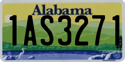 AL license plate 1AS3271