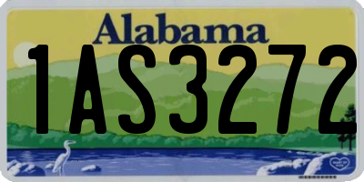AL license plate 1AS3272