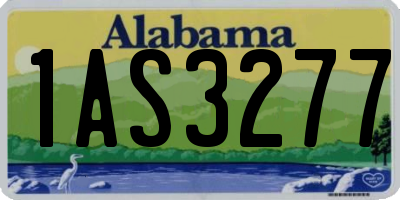 AL license plate 1AS3277
