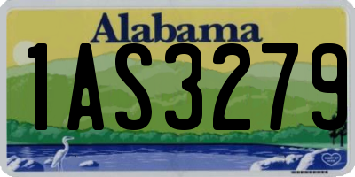 AL license plate 1AS3279