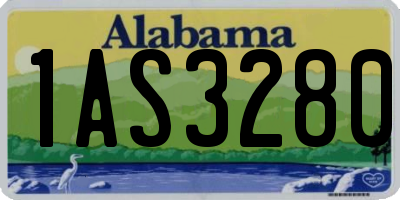 AL license plate 1AS3280