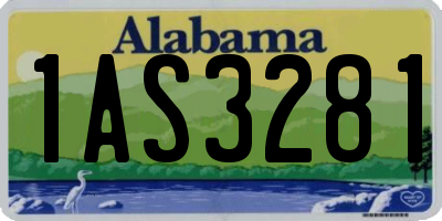 AL license plate 1AS3281