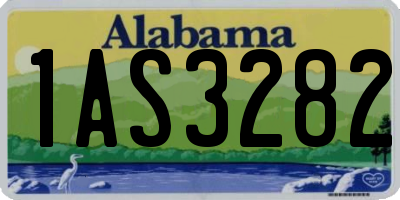 AL license plate 1AS3282