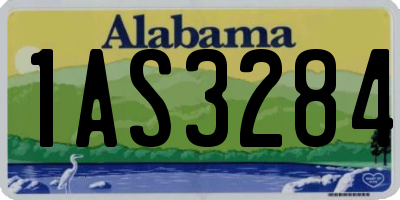 AL license plate 1AS3284