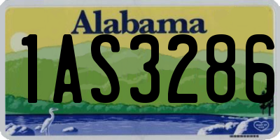 AL license plate 1AS3286