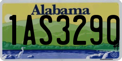 AL license plate 1AS3290