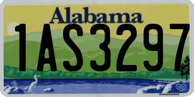 AL license plate 1AS3297