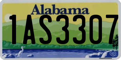 AL license plate 1AS3307