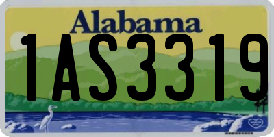 AL license plate 1AS3319