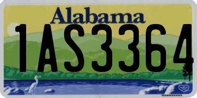 AL license plate 1AS3364