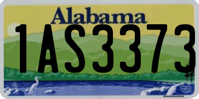 AL license plate 1AS3373