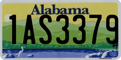 AL license plate 1AS3379