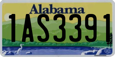 AL license plate 1AS3391