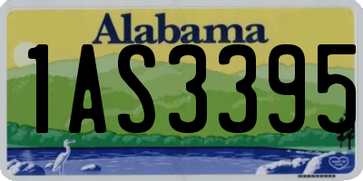 AL license plate 1AS3395