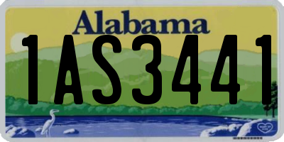 AL license plate 1AS3441