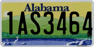 AL license plate 1AS3464