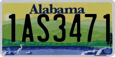 AL license plate 1AS3471