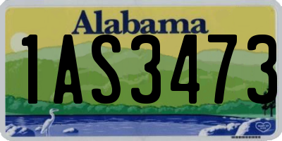 AL license plate 1AS3473