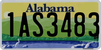 AL license plate 1AS3483