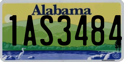 AL license plate 1AS3484