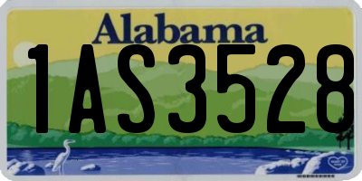 AL license plate 1AS3528