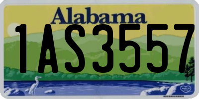 AL license plate 1AS3557