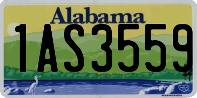 AL license plate 1AS3559