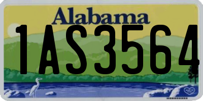 AL license plate 1AS3564