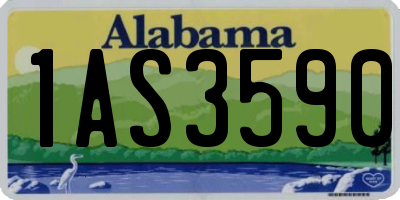 AL license plate 1AS3590