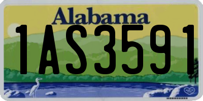 AL license plate 1AS3591