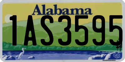 AL license plate 1AS3595