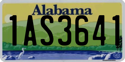 AL license plate 1AS3641