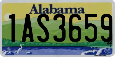 AL license plate 1AS3659