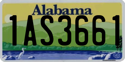 AL license plate 1AS3661