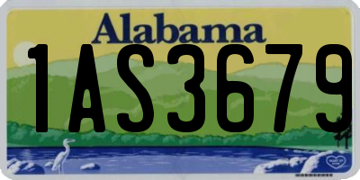 AL license plate 1AS3679