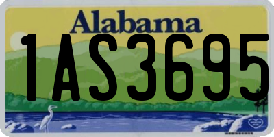 AL license plate 1AS3695
