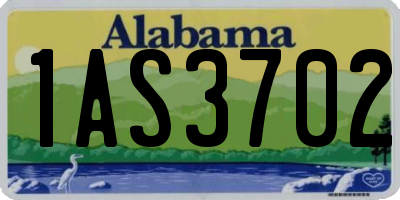 AL license plate 1AS3702