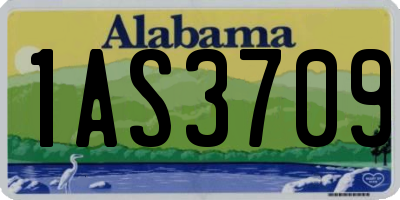 AL license plate 1AS3709