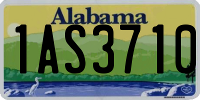 AL license plate 1AS3710