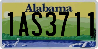AL license plate 1AS3711