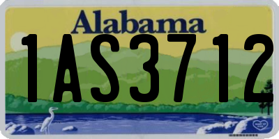 AL license plate 1AS3712