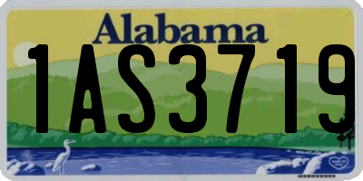 AL license plate 1AS3719