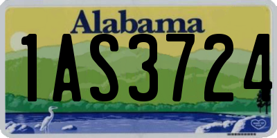 AL license plate 1AS3724