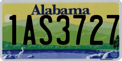 AL license plate 1AS3727