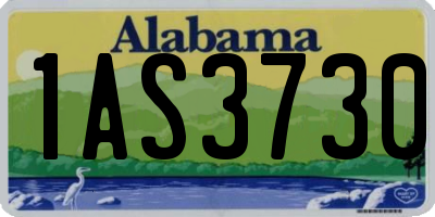 AL license plate 1AS3730