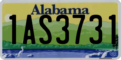 AL license plate 1AS3731