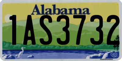 AL license plate 1AS3732