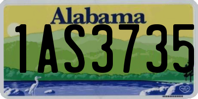 AL license plate 1AS3735