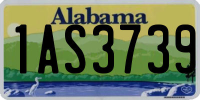 AL license plate 1AS3739