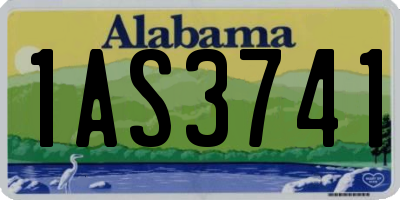AL license plate 1AS3741